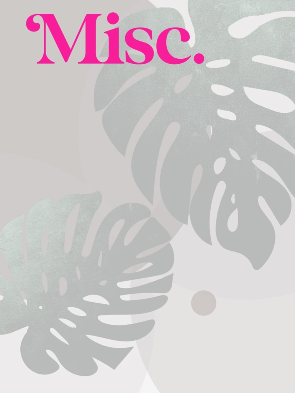 Miscellaneous items